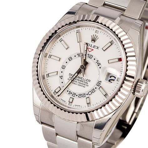 rolex with white face